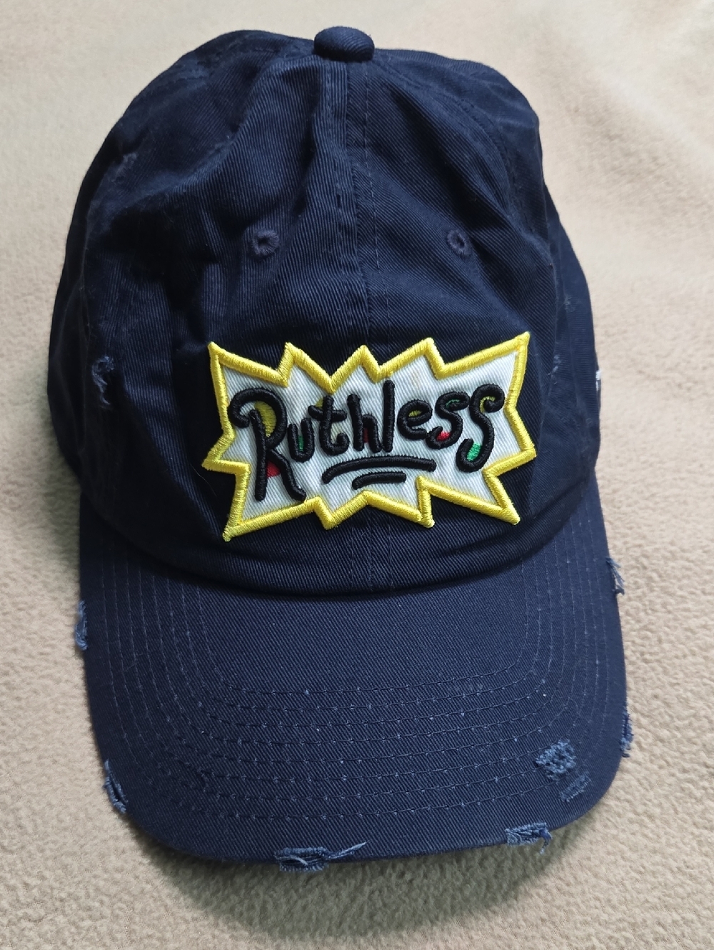 Ruthless Navy Patch Baseball Cap